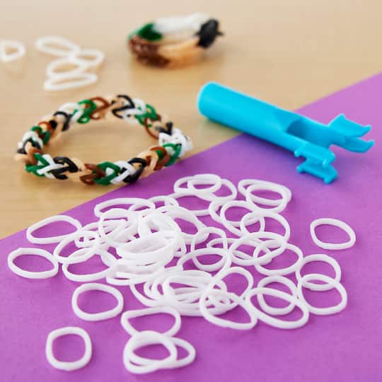 12 Pack: Rainbow Loom® White Refill Bands